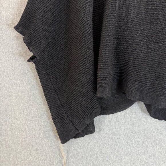 Lidira Womens Linen‎ Drape Front Sweater Topper Woven Short Sleeve One Size NWT - Picture 9 of 14